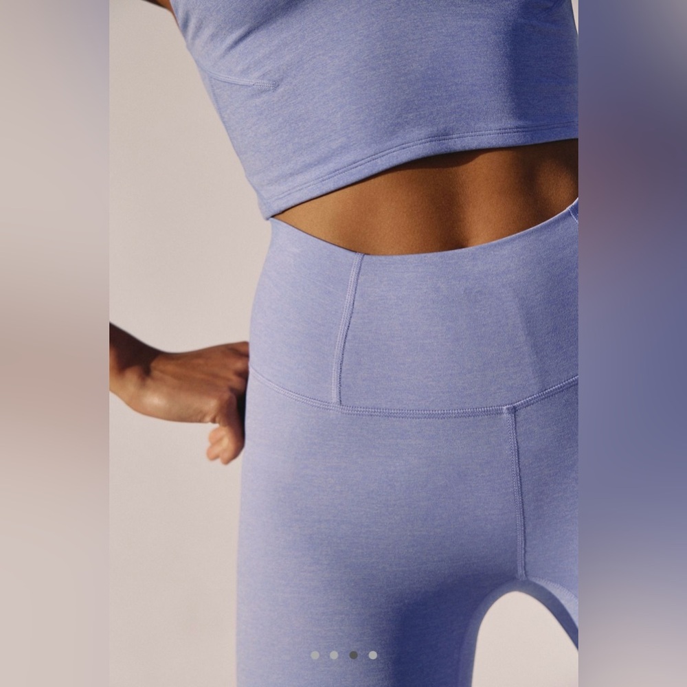 Free People Movement Never Better 7/8 Leggings in Blueberry Heather NWT - Picture 2 of 4